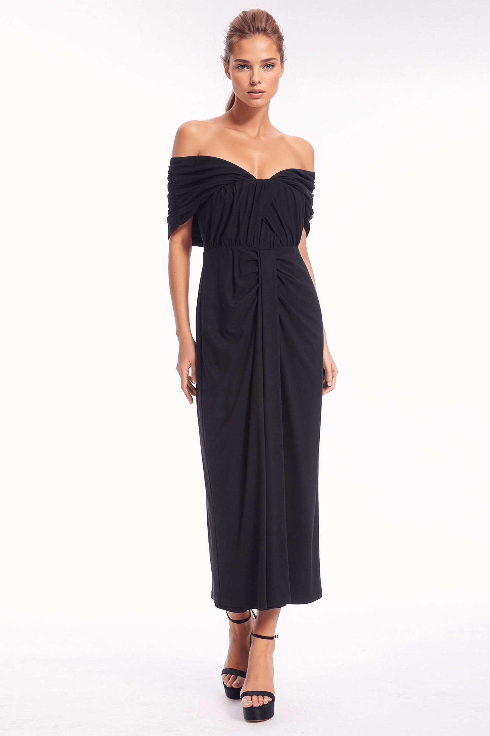 Stretch jersey hotsell maxi dress