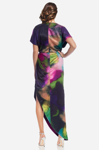 The Jane | Printed Asymmetrical Midi Dress