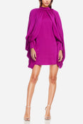 The Melissa | Draped Magenta Mini Dress