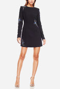 The Camryn | Embellished Black Mini Dress