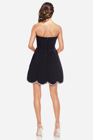 The Abigail | Black Strapless Mini Cocktail Dress