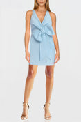 The Amelia | Light Blue Bow Front Mini Dress