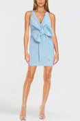 The Amelia | Light Blue Bow Front Mini Dress