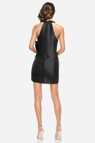 The Amira | Black Bow Mini Cocktail Dress