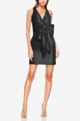 The Amira | Black Bow Mini Cocktail Dress