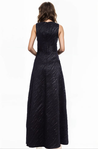 The Whitney | Animal Jacquard Maxi Dress