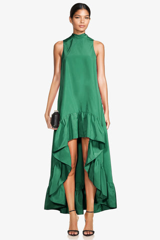 The Yolanda | Green High-Low Maxi Gown